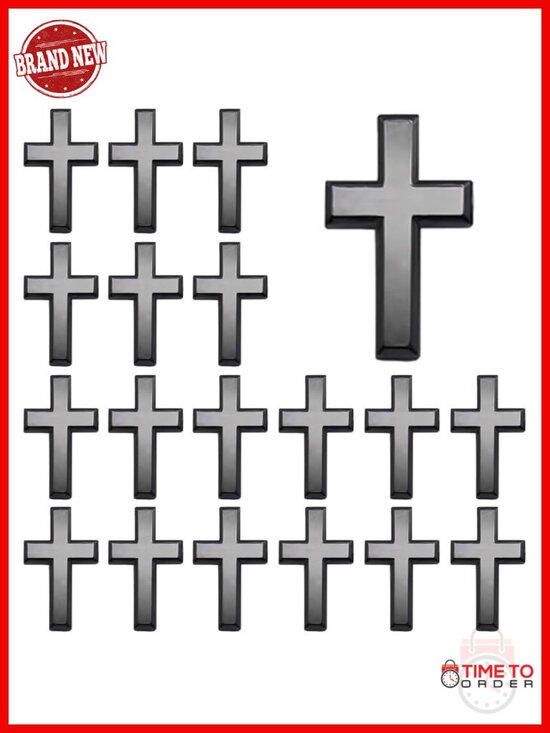 Jewelry - Classic Christian Cross Pin Brooch - Metal Alloy - Faith Jewelry